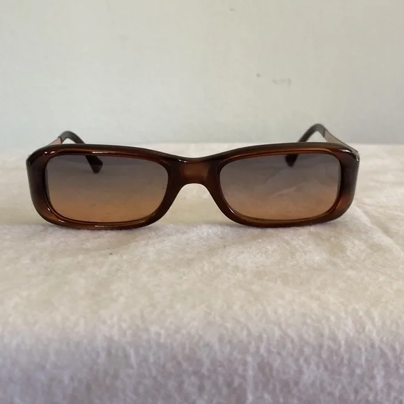 Vintage Fendi FS 228 Sunglasses Russet Brown FENDI Vintage Sunglasses Oval Gold FS300 Offset Safety Pin  main image 4